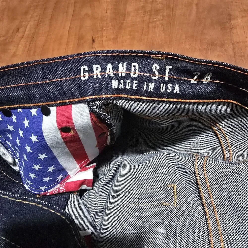 NEW Williamsburg Garment Company Grand St Raw Selvedge Denim Slim Jeans 28x31